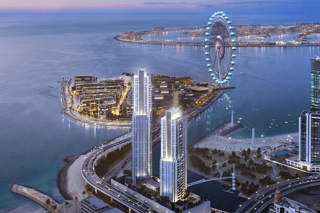 aerial view of Dubai marina