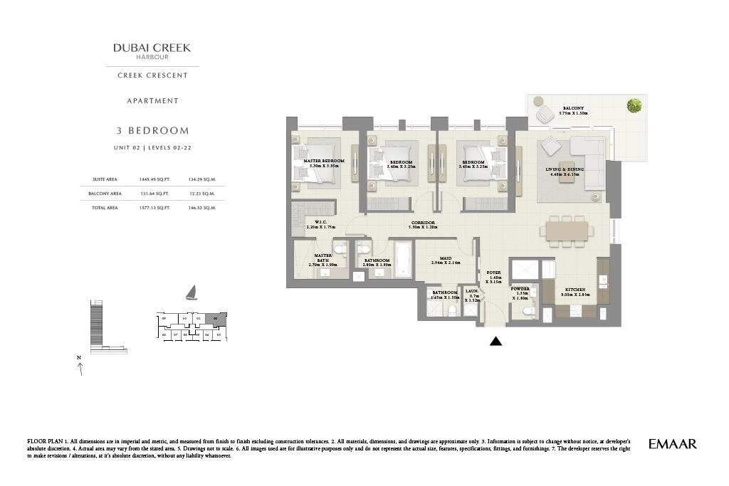 Creek-Crescent-3-Bedroom-Apartment-Floor-Plan