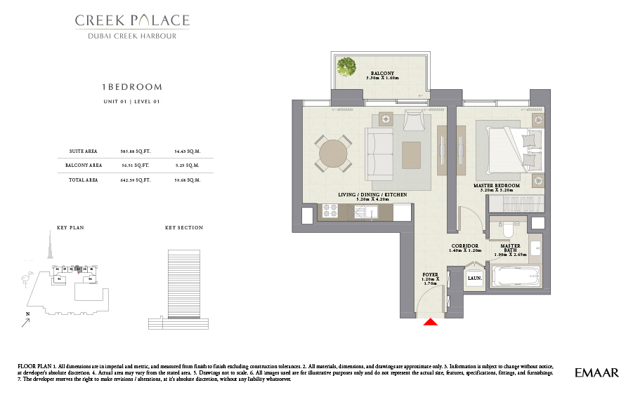 Creek-palace-Dubai-Creek-Palace-Floor-Plan-1-bedroom