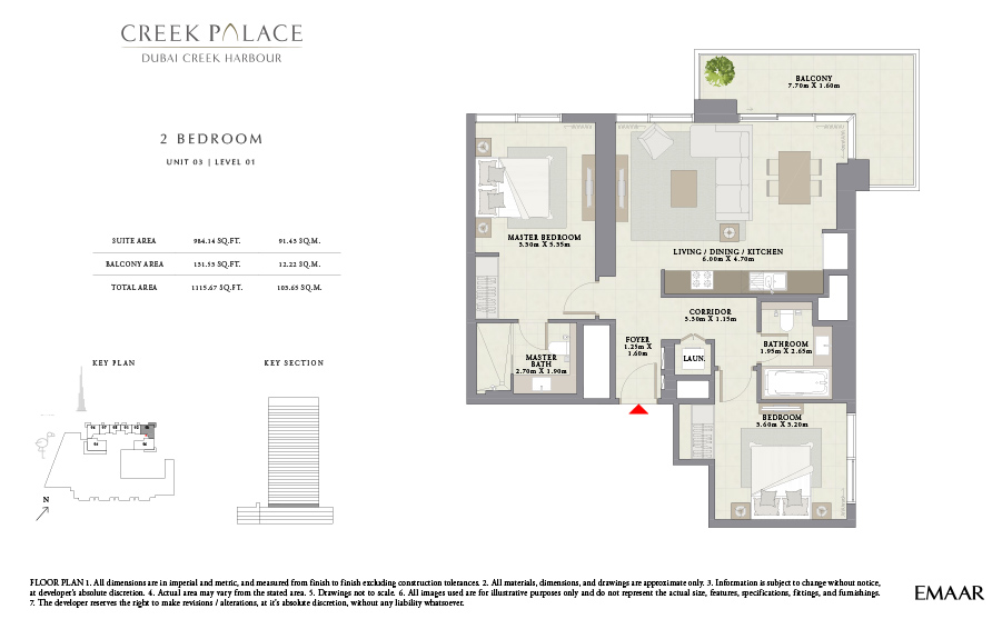 Creek-palace-Dubai-Creek-Palace-Floor-Plan-2-bedroom