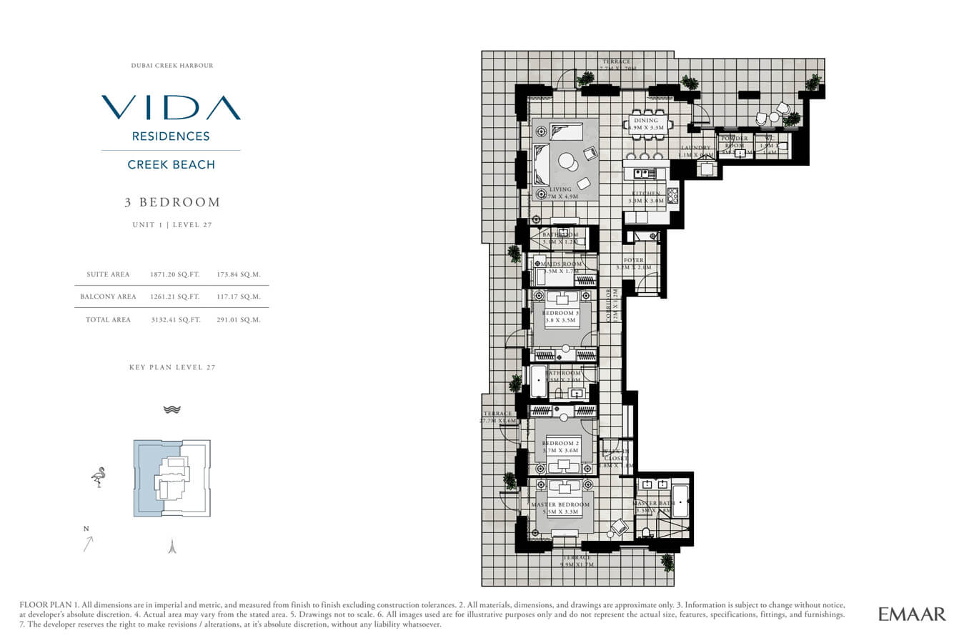 Vida-Residences-Dubai-Creek-Harbour-3-Bedroom-Floor-Plan
